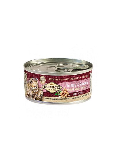 Carnilove Κονσέρβα Γάτας Kitten Turkey & Salmon 100gr