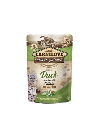 Carnilove Γάτα Φακελάκι Duck enriched with Catnip 85gr