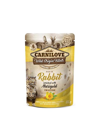 Carnilove Γάτα Φακελάκι Rabbit enriched with Marigold 85gr