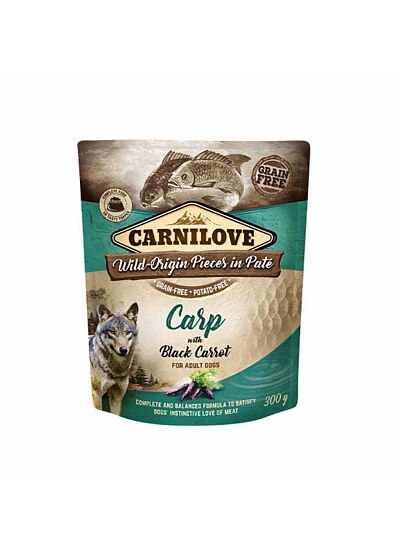 Carnilove Σκύλος Φακελάκι Carp with Black Carrot 300gr