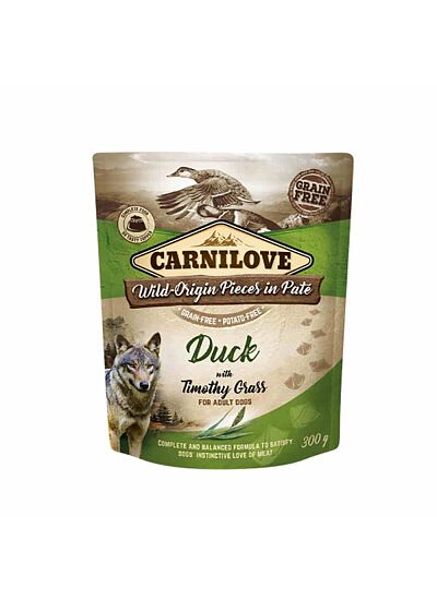 Carnilove Σκύλος Φακελάκι Duck with Timothy Grass 300gr