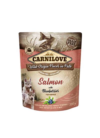 Carnilove Σκύλος Φακελάκι Salmon with Blueberries για Κουτάβια 300gr