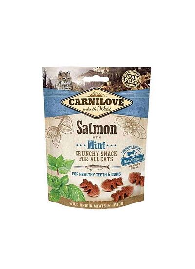 Carnilove Fresh & Crunchy Snack Γάτας Salmon with Mint 50gr