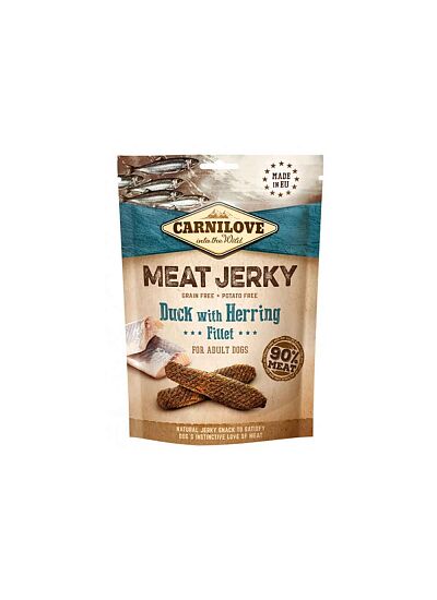 Carnilove Meat Jerky Snack Σκύλου Duck with Herring Fillet 100gr