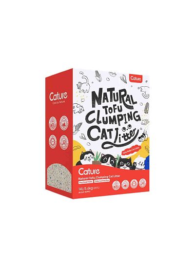 Cature Tofu Βιοδιασπώμενο Υπόστρωμα Υγιεινής για Γάτες 14L (5,6Kg)