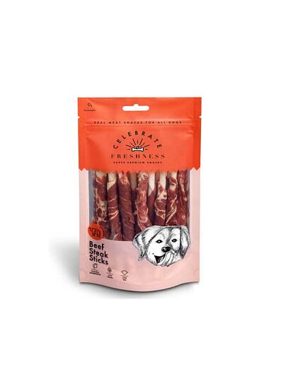 Celebrate Freshness Beef Steak Sticks Λιχουδιές για Σκύλους 100gr