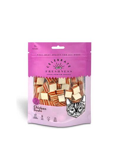 Celebrate Freshness Chicken Sushi Λιχουδιές για Γάτες 50gr