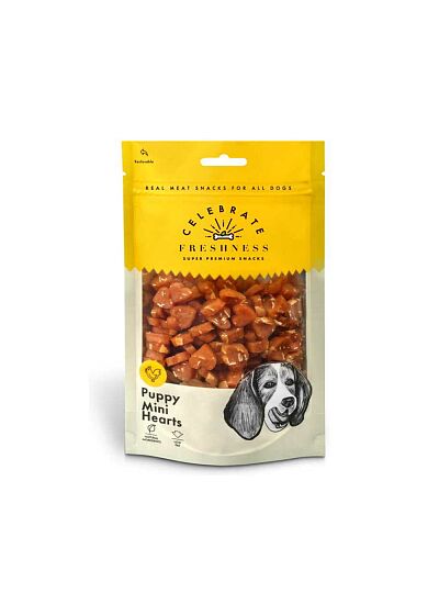 Celebrate Freshness Puppy Mini Hearts Λιχουδιές για Κουτάβια 100gr