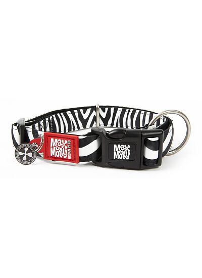 Max & Molly Περιλαίμιο Smart ID Collar Zebra/L