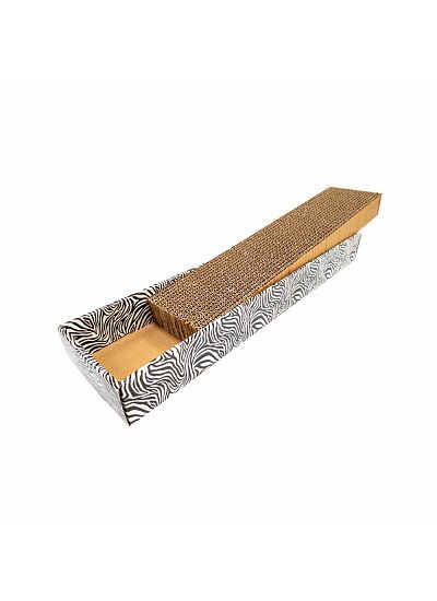 Croci Homedecor Animalier Ονυχοδρόμιο από Χαρτόνι   Zebra (48x12,5x5 cm)