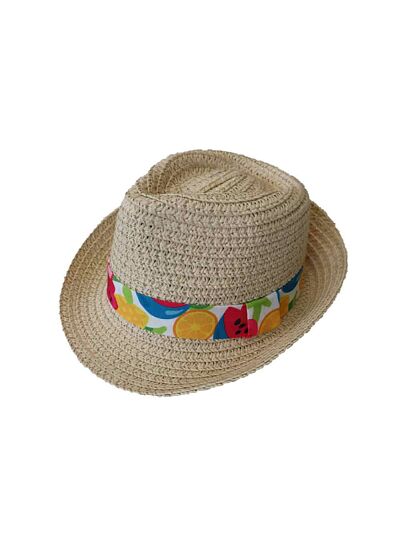 Croci Ψάθινο Καπέλο με Φρουτάκια 11cm