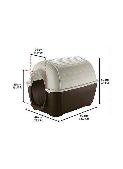 Ferplast Kenny No.3 Σπιτάκι για Σκύλους (89x60x60 cm)