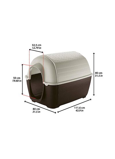 Ferplast Kenny No.7 Σπιτάκι για Σκύλους (111,6x80x80 cm)