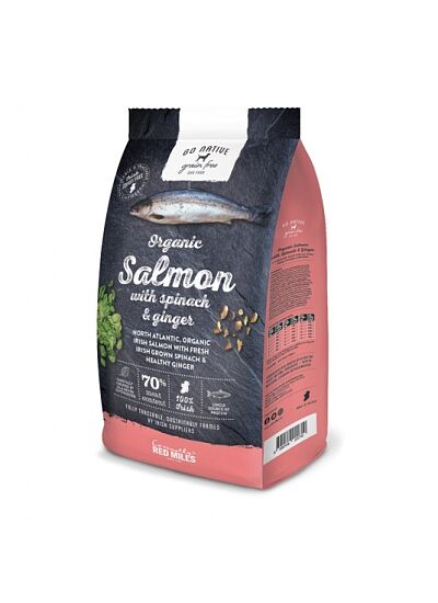 GO NATIVE ADULT Βιολογικός Σολομός, σπανάκι & τζίντζερ 4kg