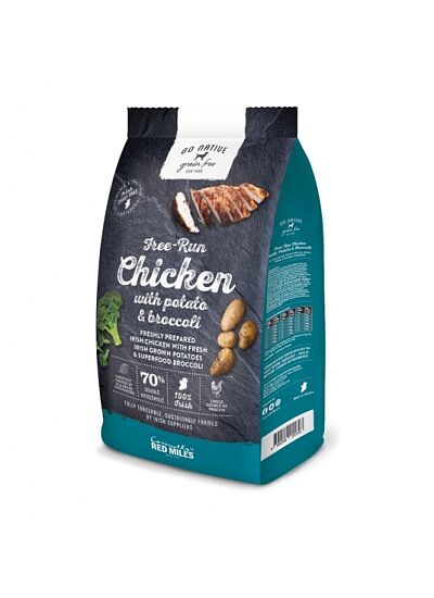 GO NATIVE ADULT Κοτόπουλο ελευθέρας βοσκής, πατάτα & μπρόκολο 4kg