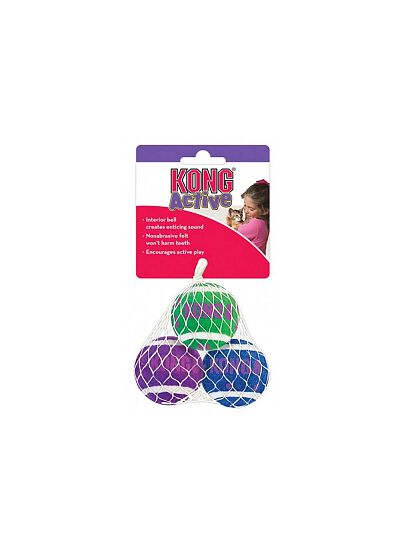 Kong Cat Active Tennis Balls with Bells (3τμχ)