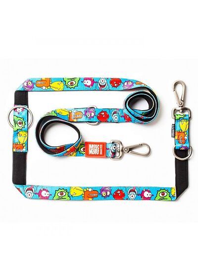 Max & Molly Οδηγός Περιπάτου Multi   Function Leash Little Monsters/L