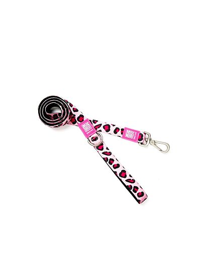 Max & Molly Οδηγός Περιπάτου Short Leash Leopard Pink