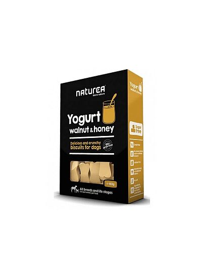 Naturea Μπισκότα Σκύλου Yogurt, Walnut & Honey 140gr