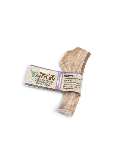 Nova Dog Highland Antler Chews Φυσικό Split Κέρατο Ελαφιού για Σκύλους (51 80gr)/Medium