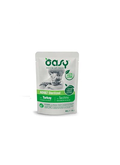 Oasy Cat Lifestage Φακελάκι Γαλοπούλα για Στειρωμένα 85gr