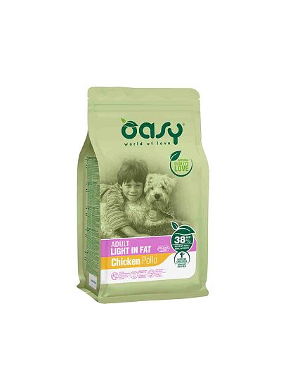 Oasy Adult All Breeds Light in Fat Chicken 12Kg