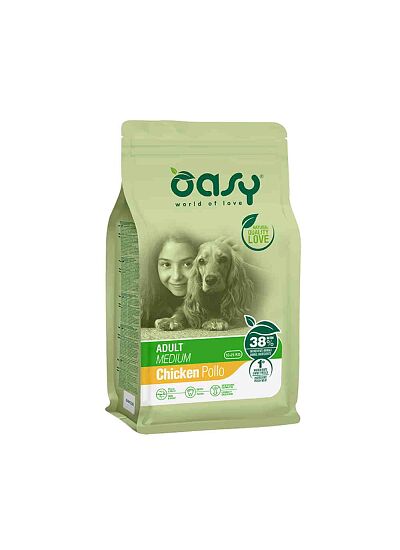 Oasy Adult Medium Breeds Chicken 12Kg