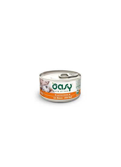 Oasy Grain Free Cat Adult Mousse Βοδινό 85gr