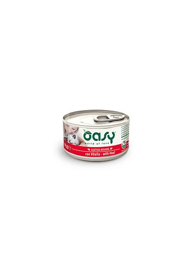 Oasy Grain Free Cat Adult Mousse Μοσχάρι 85gr