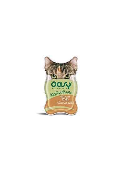 Oasy Delicatesse Cat Adult Πατέ Κοτόπουλο 85gr