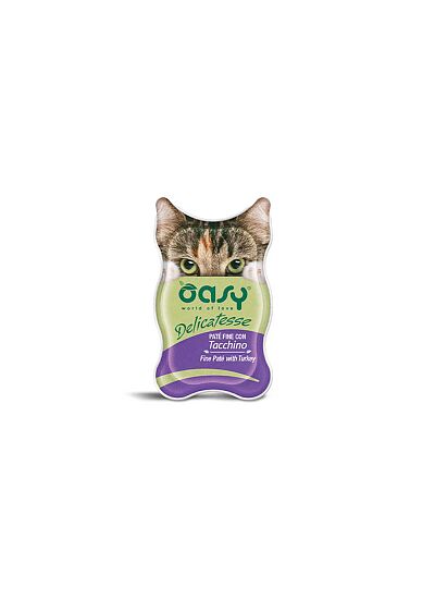 Oasy Delicatesse Cat Adult Πατέ Γαλοπούλα 85gr