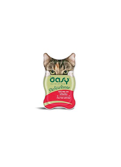 Oasy Delicatesse Cat Adult Πατέ Μοσχάρι 85gr