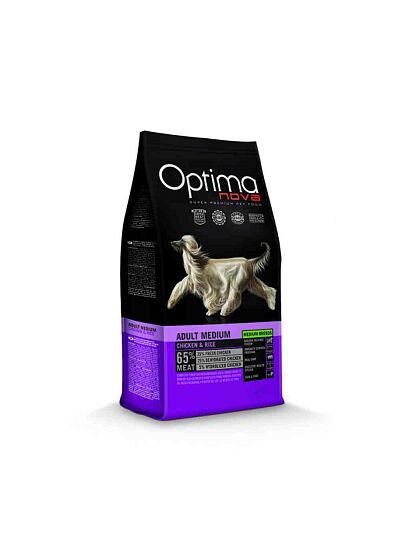 Optima Nova Low Grain Adult Medium Chicken & Rice 12Kg