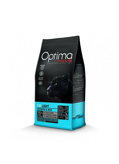 Optima Nova Low Grain Cat Adult Light Chicken & Rice 2Kg