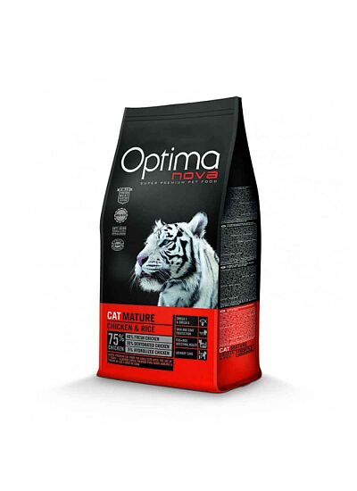 Optima Nova Low Grain Cat Mature Chicken & Rice 2Kg