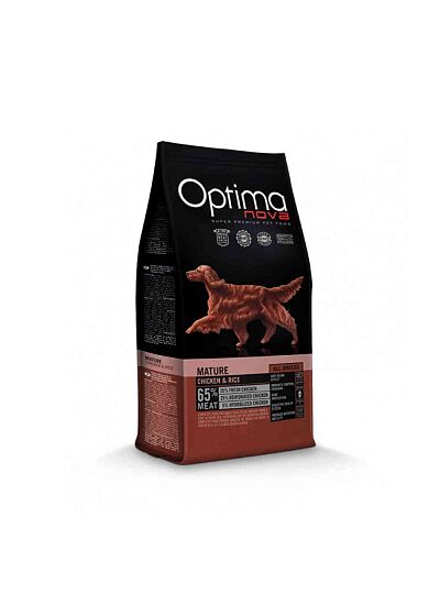 Optima Nova Low Grain Mature Chicken & Rice 12Kg