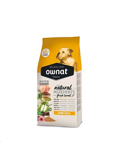 Ownat Classic Low Grain Dog Lamb & Rice 12Kg