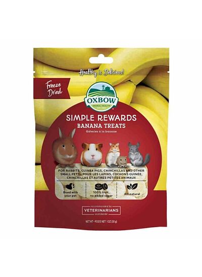 Oxbow Simple Rewards Λιχουδιές Τρωκτικών με Μπανάνα 30gr