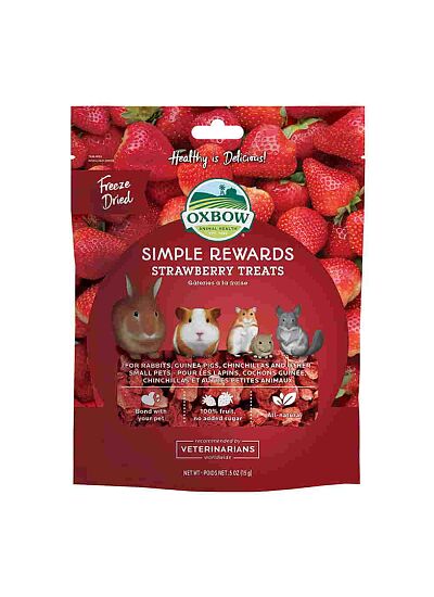Oxbow Simple Rewards Λιχουδιές Τρωκτικών με Φράουλα 15gr