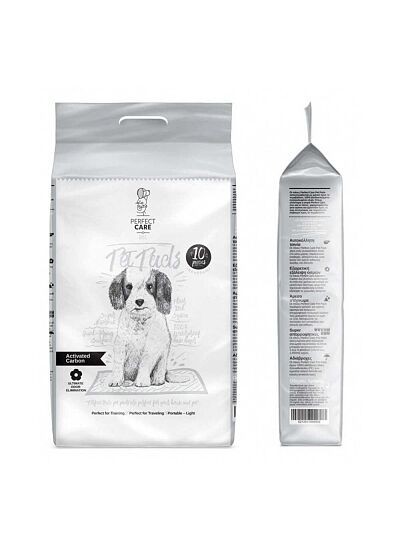 Perfect Care Εκπαιδευτικές Πάνες Ενεργού Άνθρακα για Σκύλους 10τμχ (60x60 cm)