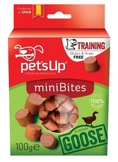 Pet's Up Mini Bites Λιχουδιές σκύλου με Χήνα 100gr