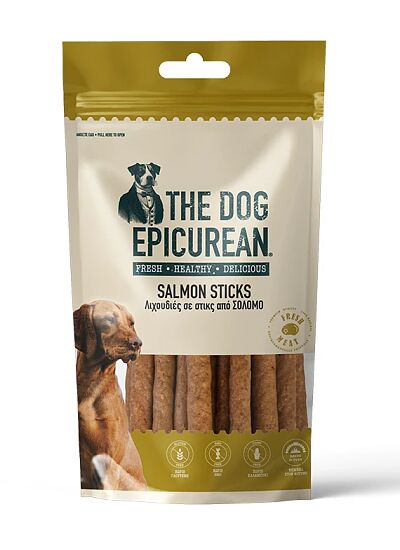 The Dog Epicurian Salmon Sticks Λιχουδιές για Σκύλους 100gr