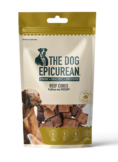 The Dog Epicurian Beef Cubes Λιχουδιές για Σκύλους 100gr