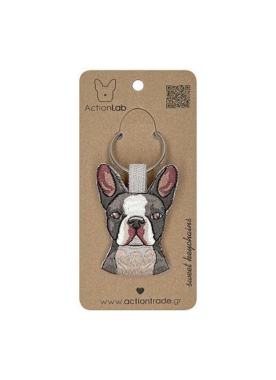 ActionLab Κεντητό Μπρελόκ French Bulldog