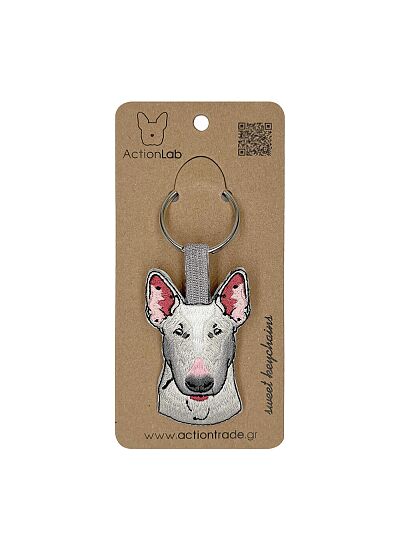 ActionLab Κεντητό Μπρελόκ Bull Terrier