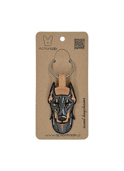 ActionLab Κεντητό Μπρελόκ Doberman