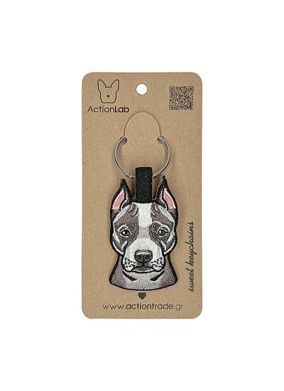 ActionLab Κεντητό Μπρελόκ Pitbull