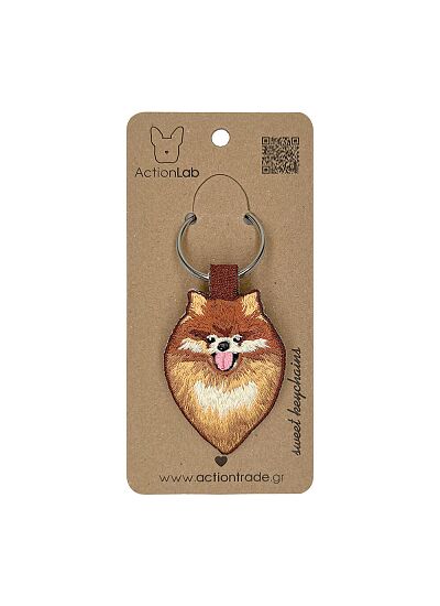 ActionLab Κεντητό Μπρελόκ Pomeranian