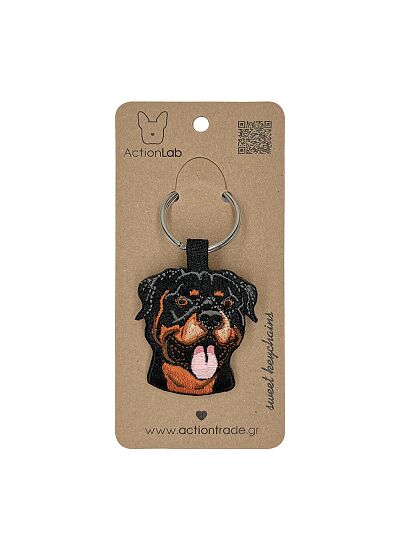ActionLab Κεντητό Μπρελόκ Rottweiler