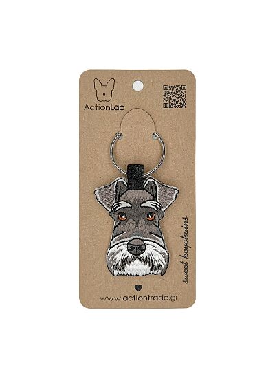 ActionLab Κεντητό Μπρελόκ Schnauzer